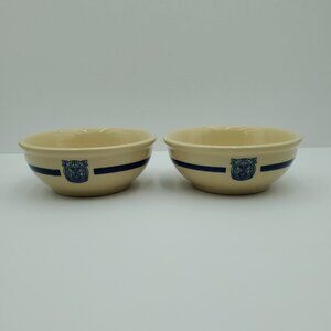 Jackson China Bob Jones University Soup Cereal Bowls Tan Restaurant Ware Bowls